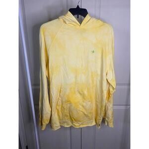 Converse yellow and white marble tie dye hoodie 100% cotton